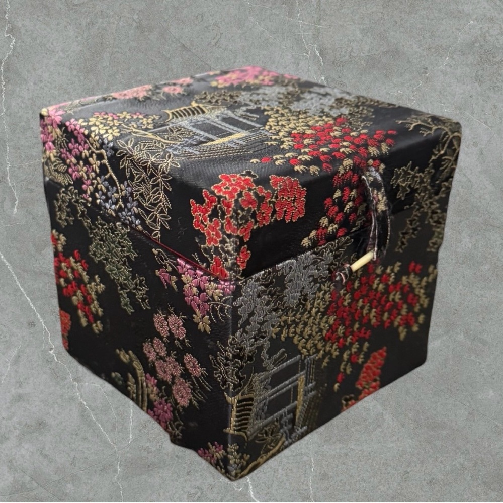 2 for $30 💟Vintage Japanese Brocade Fabric Hinged Box